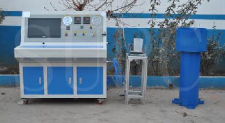 二氧化碳滅火器殘余變形量水壓試驗機(jī)的檢測方法